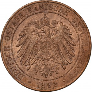 Germany, German East Africa, 1 Pesa Berlin 1892