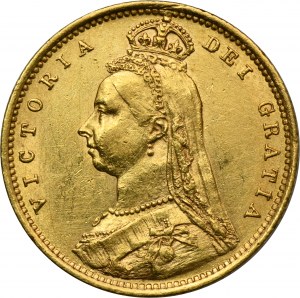 Great Britain, Victoria, 1/2 Sovereign 1892 London