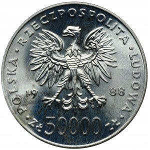50.000 złotych 1988 Piłsudski - PIĘKNE