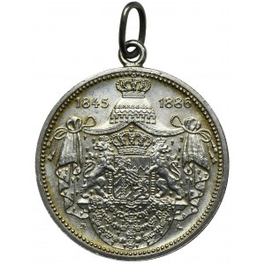 Deutschland, Bayern, Ludwig II. von Bayern, Medaille aus Anlass des Todes des Königs