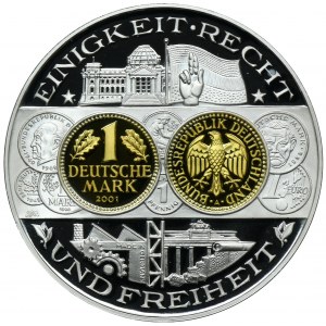 Německo, Pamětní mince ražená u příležitosti 1200 let německého mincovnictví 2002 - Německá marka