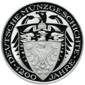 Germany, Commemorative coin minted to celebrate 1200 years of German coinage 2002 - Deutsche Mark