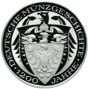 Niemcy, Moneta okolicznościowa wybita z okazji 1200 lat mennictwa niemieckiego 2002 - Deutsche Mark