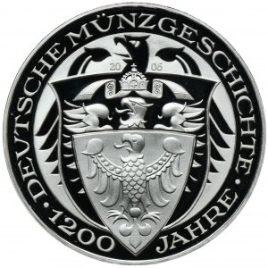 Germany, Commemorative coin minted to celebrate 1200 years of German coinage 2002 - Euro