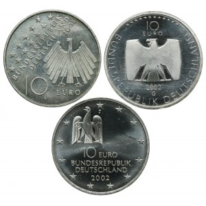 Zestaw, Niemcy, 10 Euro (3 szt.)