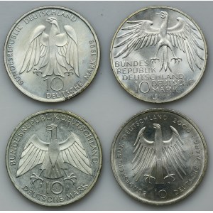Sada, Německo, SRN, 10 marek (4 ks)
