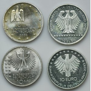 Zestaw, Niemcy, 10 Euro (4 szt.)