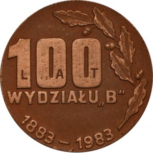 Medal Dąbrowskie Zakłady Naprawcze Przemysłu Węglowego issued on the occasion of the 100th anniversary of Department B