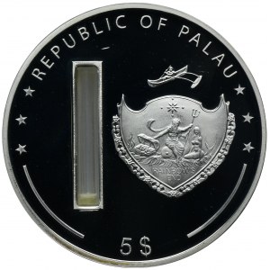 Palau, 5 Dolarów 2007 - Lourdes