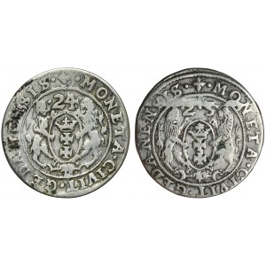 Satz, Sigismund III Vasa, Ort Gdansk 1623 und 1624 (2 Stück)