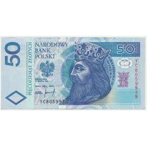 50 złotych 1994 - YC - seria zastępcza