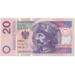 20 zlotých 1994 - ZA 0006503 - Náhradní série TDLR -