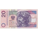 20 złotych 1994 - ZA 0006502 - seria zastępcza TDLR -