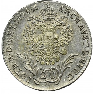 Austria, Frantz II, 20 Kreuzer Kremnitz 1794 B