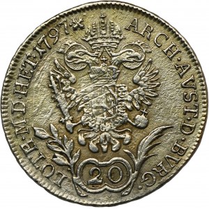 Rakousko, František II, 20 Krajcarů Kremnica 1797 B