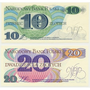 Satz, £10-20 1982 (2 Stück)