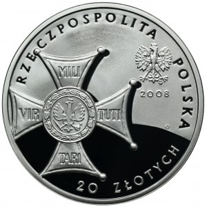 20 złotych 2008 90. Rocznica Odzyskania Niepodległości