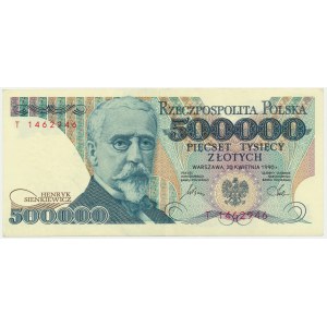 500.000 złotych 1990 - T - lepsza seria