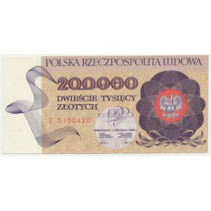200.000 złotych 1989 - E - lepsza seria