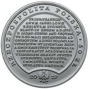 Treasures of Stanislaw August, 50 zloty 2019 - Stefan Batory