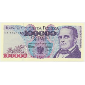 100.000 złotych 1993 - AB - lepsza seria
