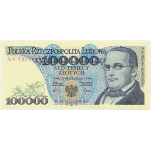 100.000 złotych 1990 - BA -