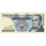100 000 PLN 1990 - AT 0000591 - nízké číslo