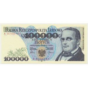 100.000 złotych 1990 - A -