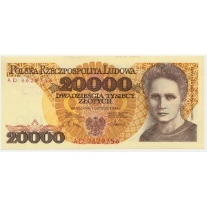 20.000 złotych 1989 - AD -