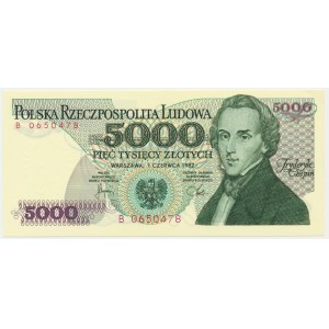 5.000 Zloty 1982 - B -
