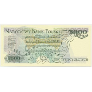 5,000 zloty 1982 - B -.