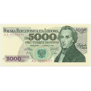 5.000 złotych 1982 - AA -