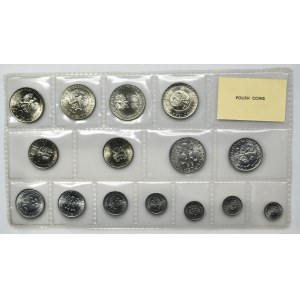 PRL Set, Polish Circulating Coins 1949-1976 (15 pieces).