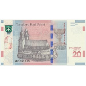 20 złotych 2015 - 1050 rocznica chrztu Polski -