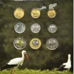 2010 vintage circulating coin set (9 pieces).