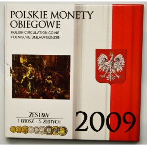 Zestaw rocznikowy monet obiegowych 2009 (9 szt.)