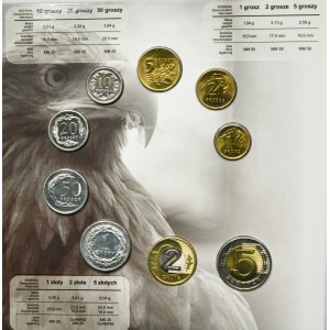 2009 vintage circulating coin set (9 pieces).
