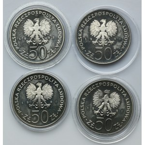 Zestaw, 50 złotych 1981-1982 (4 szt.)