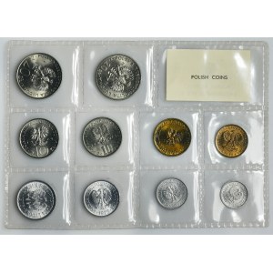 PRL Set, Polish Coins Issued in 1975 (10 pieces).