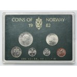 Zestaw, Norwegia, Szwecja, Zestawy rocznikowe 1982 i 2001 (11 szt.)