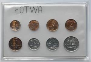Set, Latvia, Set of circulation coins 1922-1939 (8 pcs.)