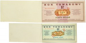 Pewex, Oryginalne książeczki WZORÓW, 1 cent -100 dolarów 1969 (13 szt.)
