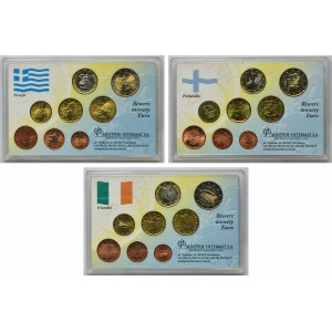Zestaw, Grecja, Finlandia, Irlandia, Mix monet (24 szt.)