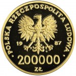 REPUBLIKATION, 200.000 zl 1987 Johannes Paul II