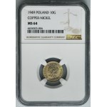 10 Pfennige 1949 Miedzionikiel - NGC MS64