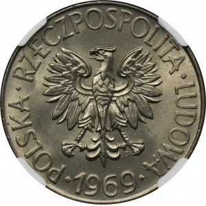 10 złotych 1969 Kościuszko - NGC MS64