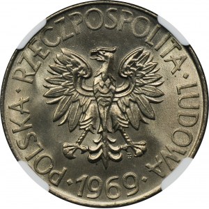 10 zlatých 1969 Kosciuszko - NGC MS66