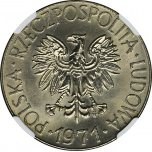 10 zlatých 1971 Kosciuszko - NGC MS64