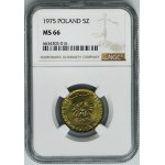5 gold 1975 - NGC MS66