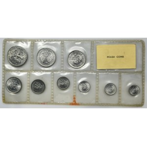 People's Republic of Poland Set, Polish Aluminum Coins 1949-1975 (9 pieces).